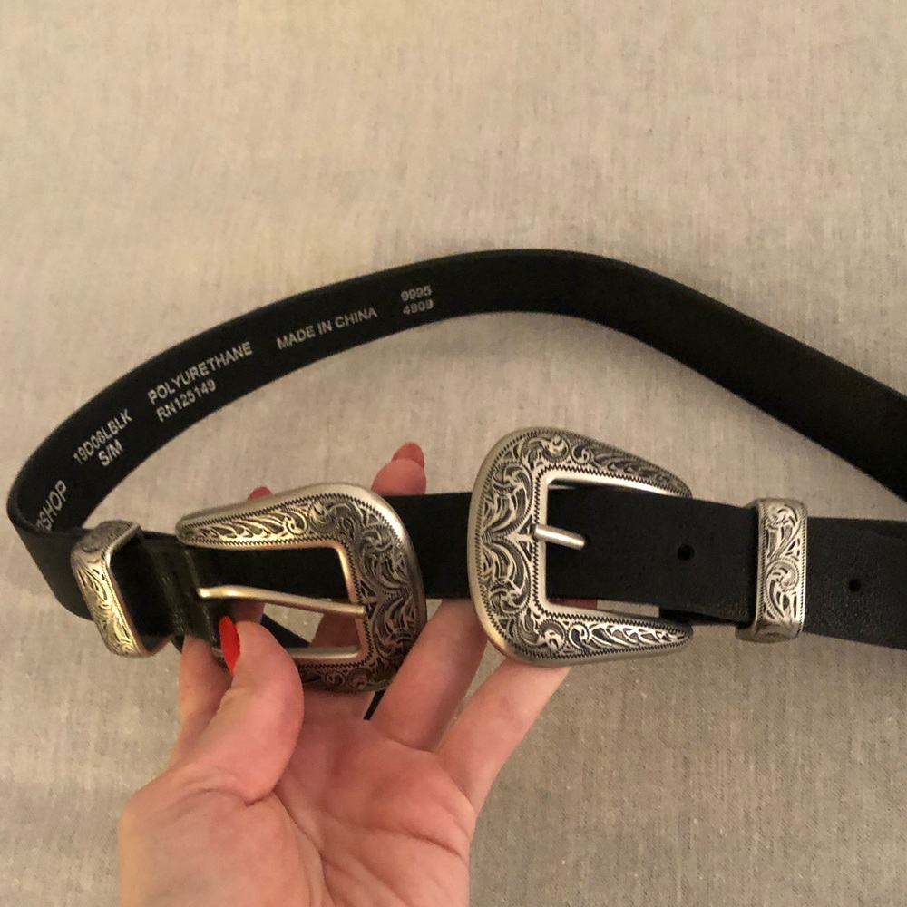 TopShop Double buckle western belt